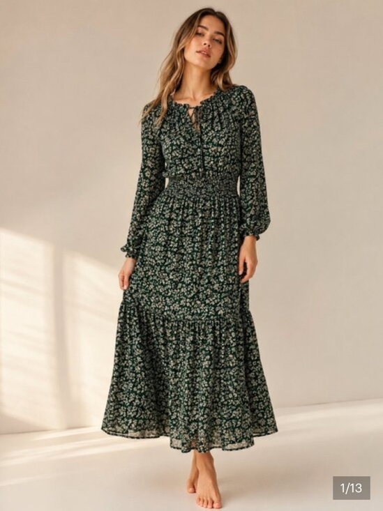 Madewell Dresses & Skirts - Madewell Floral Long Sleeve Boho Prarie Cottagecore Maxi Dress